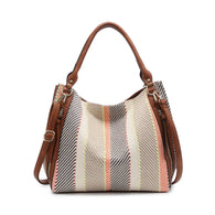 Connar Monogrammable Striped Tote