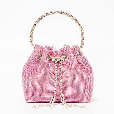 Megan Elysées Pink Sapphire Diamond Bucket Bag