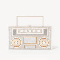 Zonique Élysées Gold Diamond Cassette Tape Evening Bag