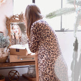 LEOPARD CARDIGAN WITH POCKET